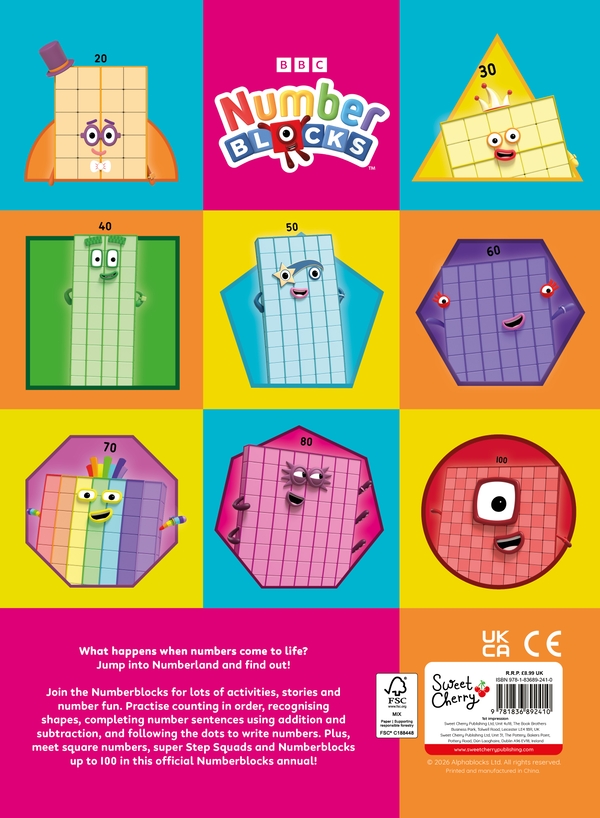 Бумажная книга «Numberblocks Annual 2027», автор Numberblocks - фото №1