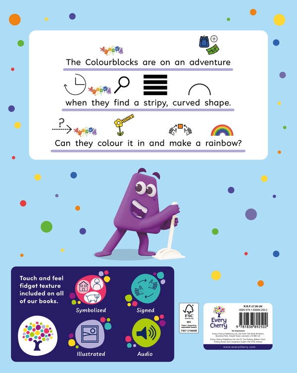 Бумажная книга «Colours of the Rainbow: A Symbolised Storybook», автор Колорблокс - фото №1