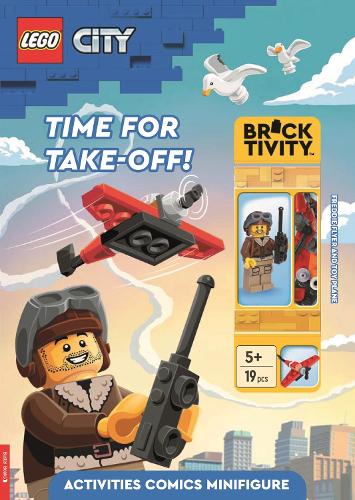 [object Object] «LEGO® City: Time for Take-Off! Activity Book (with Freddie Flyer minifigure and toy plane mini-build)» - фото №1