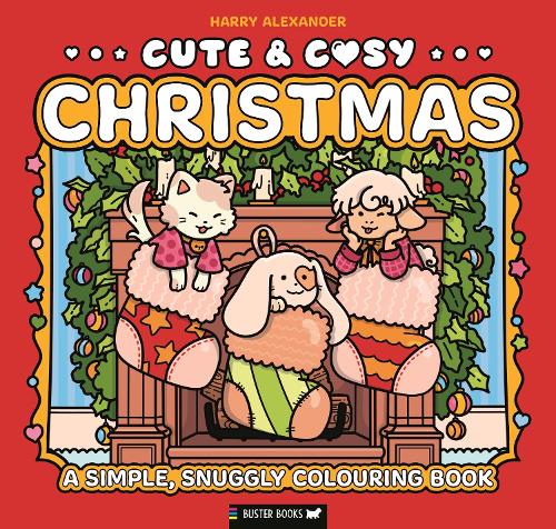 Паперова книга «Cute & Cosy: Christmas: A Simple, Snuggly Colouring Book», автор Гаррі Александер - фото №1
