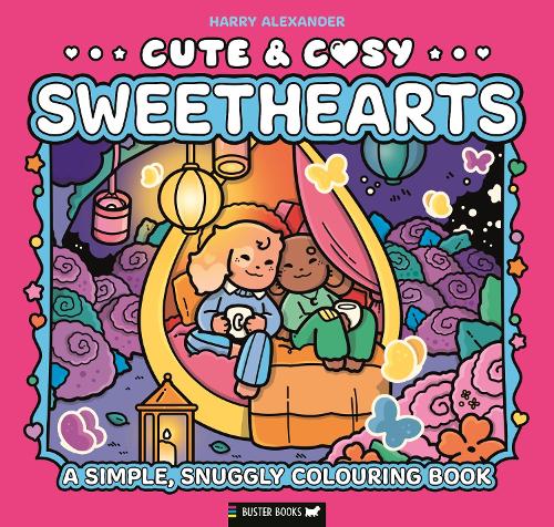 Паперова книга «Cute & Cosy: Sweethearts: A Simple, Snuggly Colouring Book», автор Гаррі Александер - фото №1