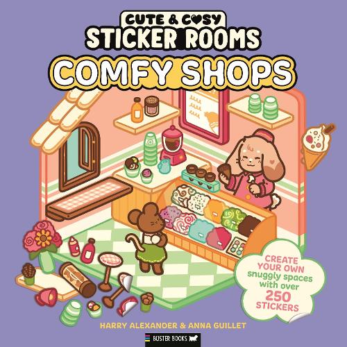Паперова книга «Sticker Rooms: Comfy Shops», автор Гаррі Александер - фото №1