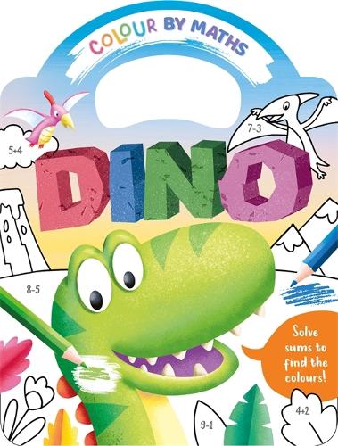Бумажная книга «Colour By Maths: Dino», автор Igloo Books - фото №1