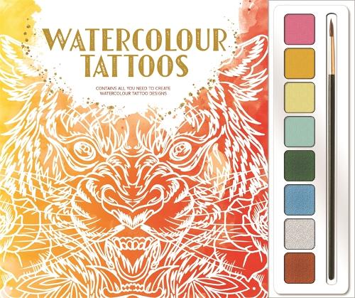 Бумажная книга «Watercolour Tattoos», автор Igloo Books - фото №1
