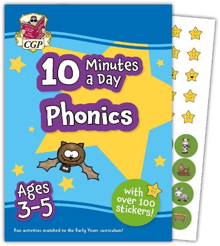 [object Object] «10 Minutes a Day Phonics for Ages 3-5 (with reward stickers)», автор CGP Books - фото №1