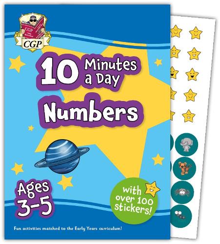 [object Object] «10 Minutes a Day Numbers for Ages 3-5 (with reward stickers)», автор CGP Books - фото №1