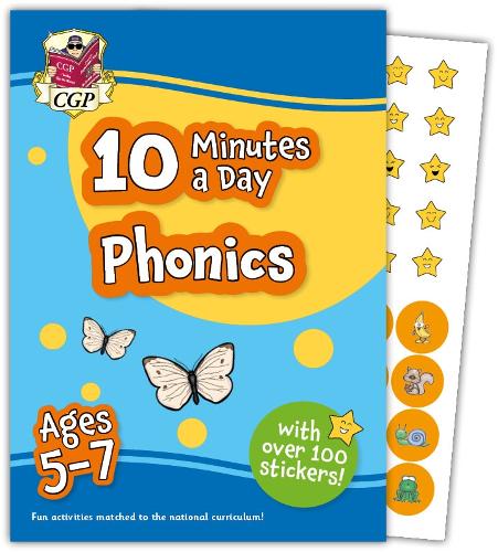 Паперова книга «New 10 Minutes a Day Phonics for Ages 5-7 (with reward stickers)», автор CGP Books - фото №1