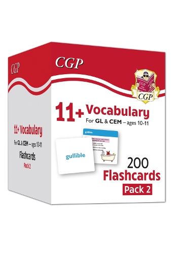 Паперова книга «11+ Vocabulary Flashcards for Ages 10-11 - Pack 2», автор CGP Books - фото №1