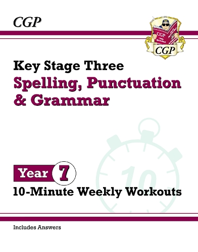 Бумажная книга «New KS3 Year 7 Spelling, Punctuation and Grammar 10-Minute Weekly Workouts», автор CGP Books - фото №1