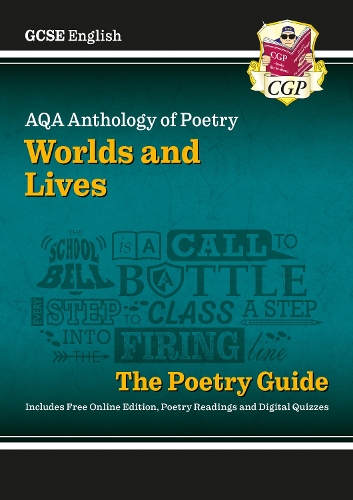 [object Object] «New GCSE English AQA Poetry Guide - Worlds & Lives Anthology inc. Online Edition, Audio & Quizzes: for the 2025 and 2026 exams», автор CGP Books - фото №1