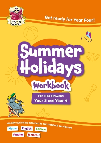 Паперова книга «CGP Summer Holidays Activity Workbook - for kids between Year 3 and Year 4 (ages 7-8)», автор CGP Books - фото №1