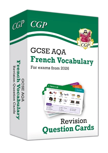 Бумажная книга «New GCSE AQA French: Vocabulary Revision Question Cards (for exams from 2026)», автор CGP Books - фото №1
