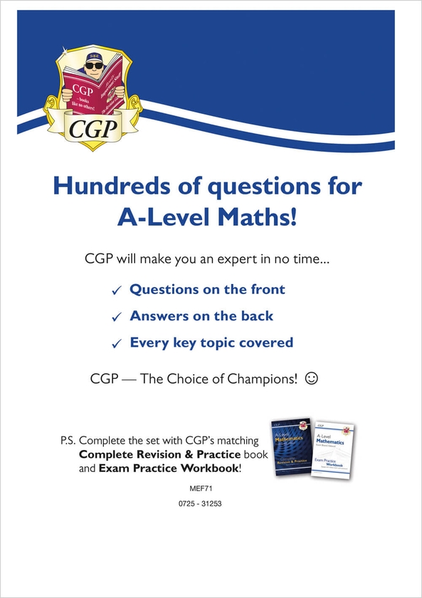 Бумажная книга «New A-Level Maths Edexcel Revision Question Cards», автор CGP Books - фото №1