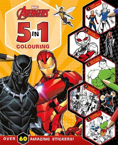 Бумажная книга «Marvel Avengers: 5 in 1 Colouring», автор Marvel Entertainment International Ltd - фото №1