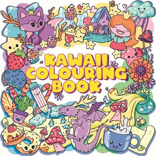 Бумажная книга «Kawaii Colouring Book», автор Igloo Books - фото №1