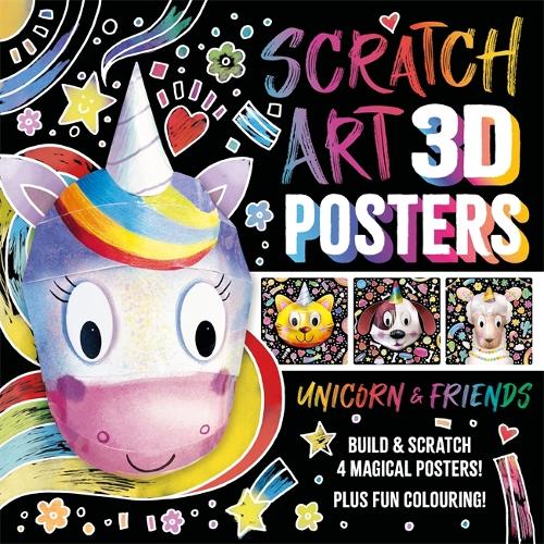 [object Object] «Scratch Art 3D Posters: Unicorn & Friends», автор Igloo Books - фото №1