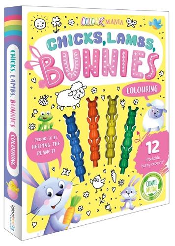 Паперова книга «Chicks, Lambs, Bunnies Colouring», автор Igloo Books - фото №1