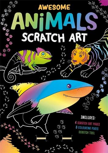 Бумажная книга «Awesome Animals Scratch Art», автор Igloo Books - фото №1