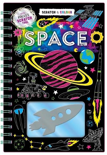 [object Object] «Scratch & Colour: Space», автор Igloo Books - фото №1