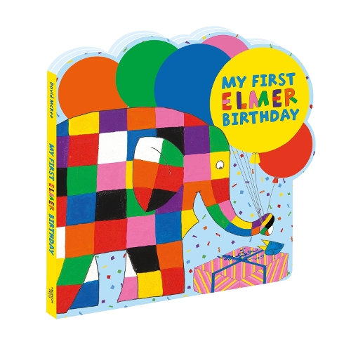 Бумажная книга «My First Elmer Birthday: Shaped board book», автор Дэвид Макки - фото №1