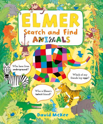 Бумажная книга «Elmer Search and Find Animals», автор Дэвид Макки - фото №1
