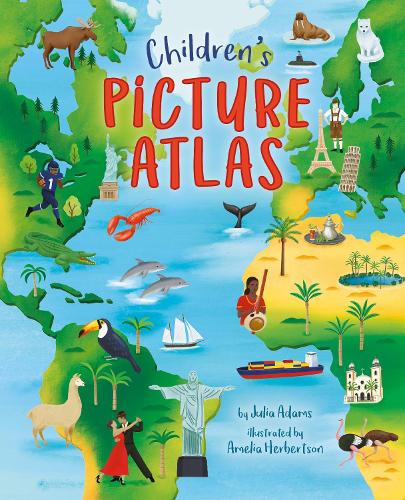 Паперова книга «Children's Picture Atlas», автор Джулія Адамс - фото №1