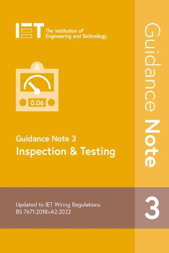 Бумажная книга «Guidance Note 3: Inspection & Testing», автор The Institution of Engineering and Technology - фото №1