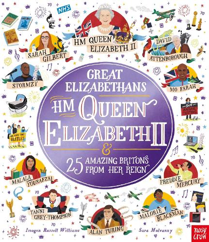 Паперова книга «Great Elizabethans: HM Queen Elizabeth II and 25 Amazing Britons from Her Reign», автор Імоджен Рассел Вільямс - фото №1