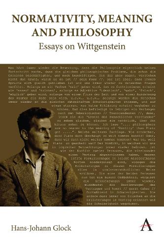 Бумажная книга «Normativity, Meaning and Philosophy: Essays on Wittgenstein» - фото №1