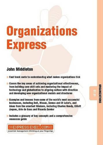 Паперова книга «Organizations Express: Organizations 07.01», автор Джон Міддлтон - фото №1
