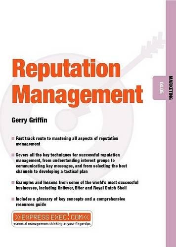Паперова книга «Reputation Management: Marketing 04.05», автор Джеррі Гріффін - фото №1