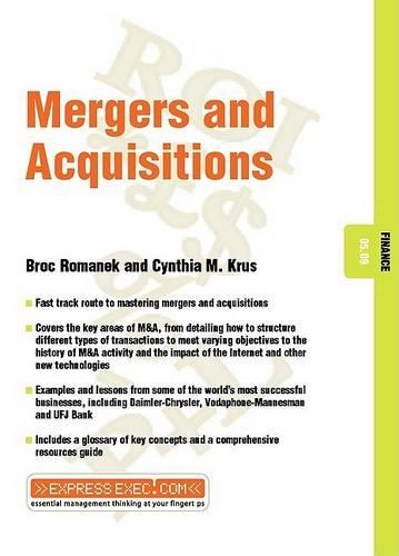 Бумажная книга «Mergers and Acquisitions: Finance 05.09», авторов Брок Романек, Синтия М. Круз - фото №1