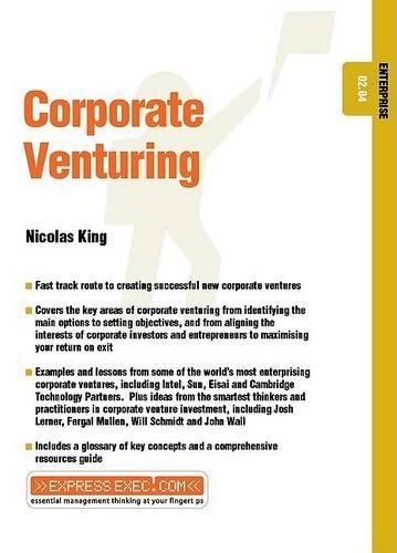 Паперова книга «Corporate Venturing: Enterprise 02.04», автор Ніколас Кінг - фото №1