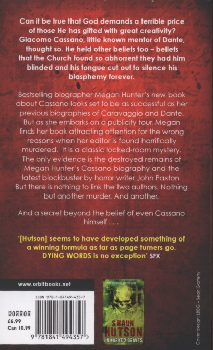 Бумажная книга «Dying Words», автор Шон Хатсон - фото №1
