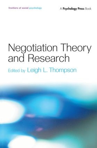 Паперова книга «Negotiation Theory and Research» - фото №1
