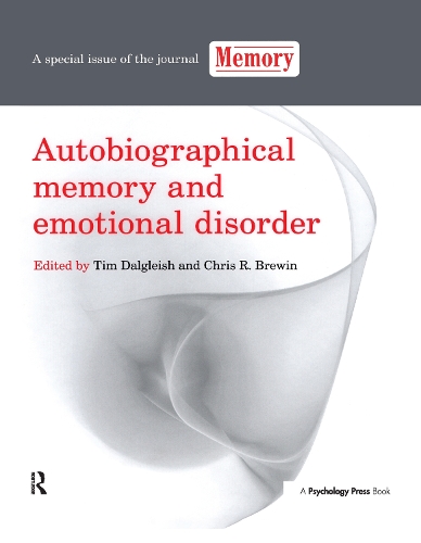 Бумажная книга «Autobiographical Memory and Emotional Disorder: A Special Issue of Memory» - фото №1