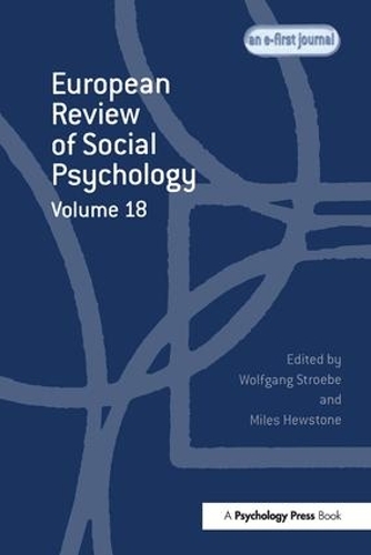 Паперова книга «European Review of Social Psychology: Volume 18» - фото №1