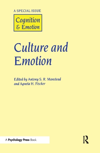 Бумажная книга «Culture and Emotion: A Special Issue of Cognition and Emotion» - фото №1
