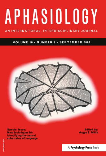Бумажная книга «New Techniques for Identifying the Neural Substrates of Language: A Special Issue of Aphasiology» - фото №1