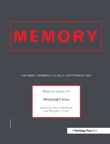 Бумажная книга «Hindsight Bias: A Special Issue of Memory» - фото №1