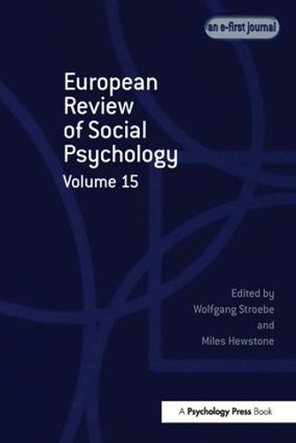 Бумажная книга «European Review of Social Psychology: Volume 15» - фото №1