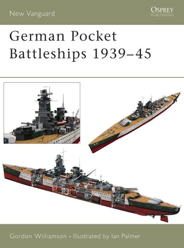 Бумажная книга «German Pocket Battleships 1939–45», автор Гордон Уильямсон - фото №1