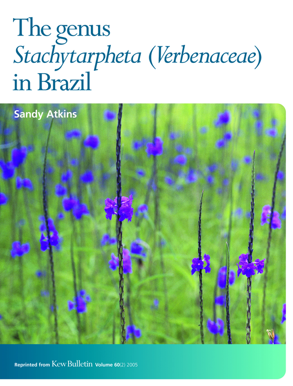 Бумажная книга «Genus Stachytarpheta (Verbenaceae) in Brazil» - фото №1