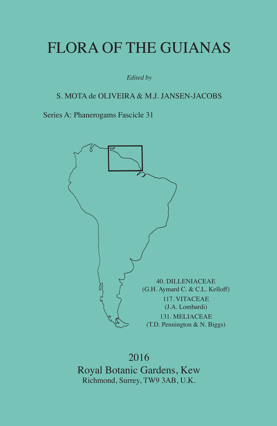 Бумажная книга «Flora of the Guianas: Series A: Phanerogams Fascicle 31» - фото №1