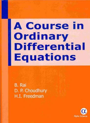 Паперова книга «A Course in Ordinary Differential Equations», авторів B. Рай, Д.П. Чаудхурі, Г. І. Фрідман - фото №1