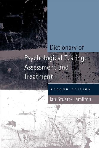 Паперова книга «Dictionary of Psychological Testing, Assessment and Treatment», автор Ян Стюарт-Гамільтон - фото №1