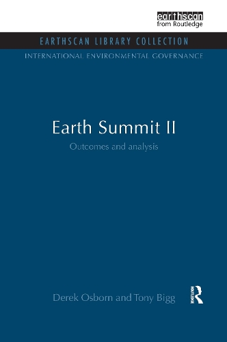 Паперова книга «Earth Summit II: Outcomes and Analysis», авторів Дерек Осборн, Том Бігг - фото №1