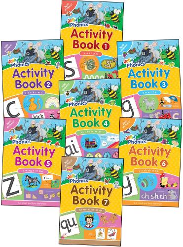 Паперова книга «Jolly Phonics Activity Books 1-7: in Precursive Letters (British English edition)», авторів Сара Вернем, Сью Ллойд - фото №1