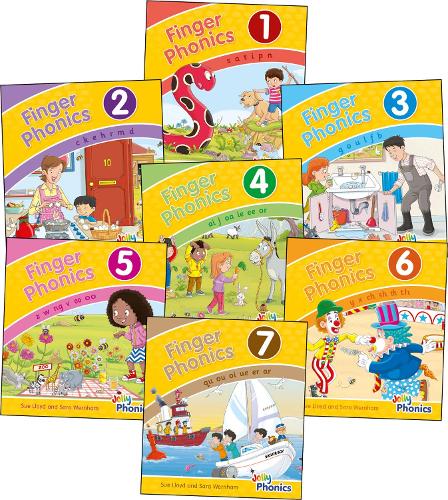 Бумажная книга «Finger Phonics Books 1-7: in Precursive Letters (British English edition)», авторов Сара Вернем, Сью Ллойд - фото №1