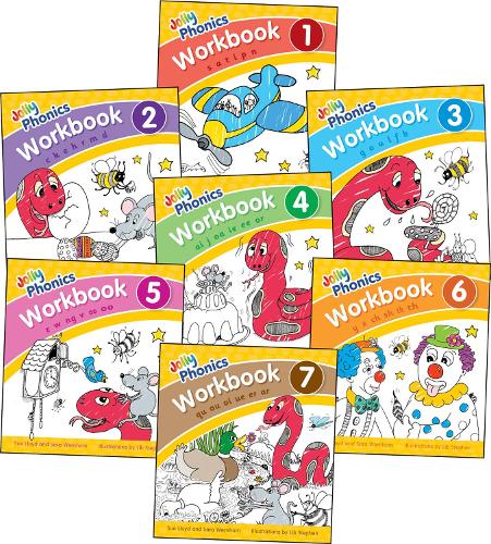 Бумажная книга «Jolly Phonics Workbooks 1-7: in Precursive Letters (British English edition)», авторов Сара Вернем, Сью Ллойд - фото №1